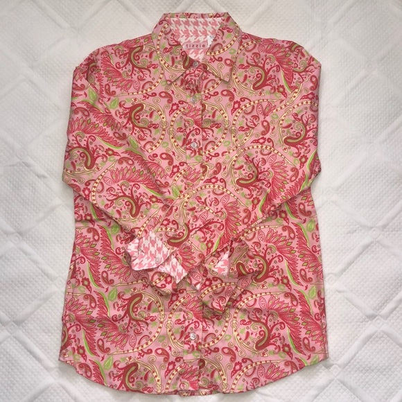 Dizzy Lizzie Tops - Dizzy Lizzie Signature Button-Down Top